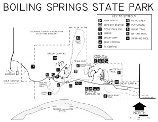 Boiling Springs State Park Map